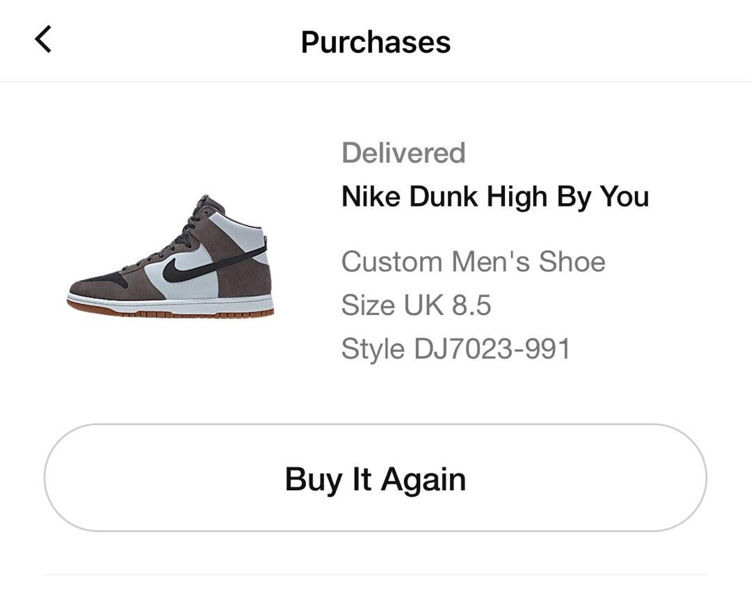 Nike Dunk High By You Custom Men's Shoes.