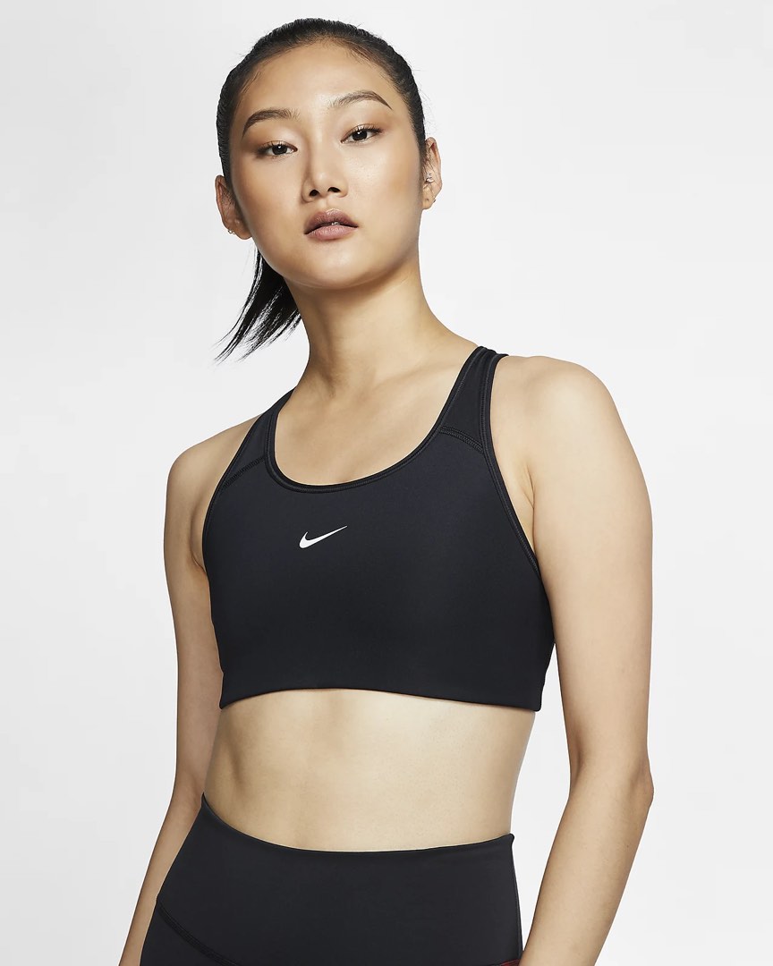 Nike Swoosh Sports Bra, Women's Fashion, Activewear on Carousell