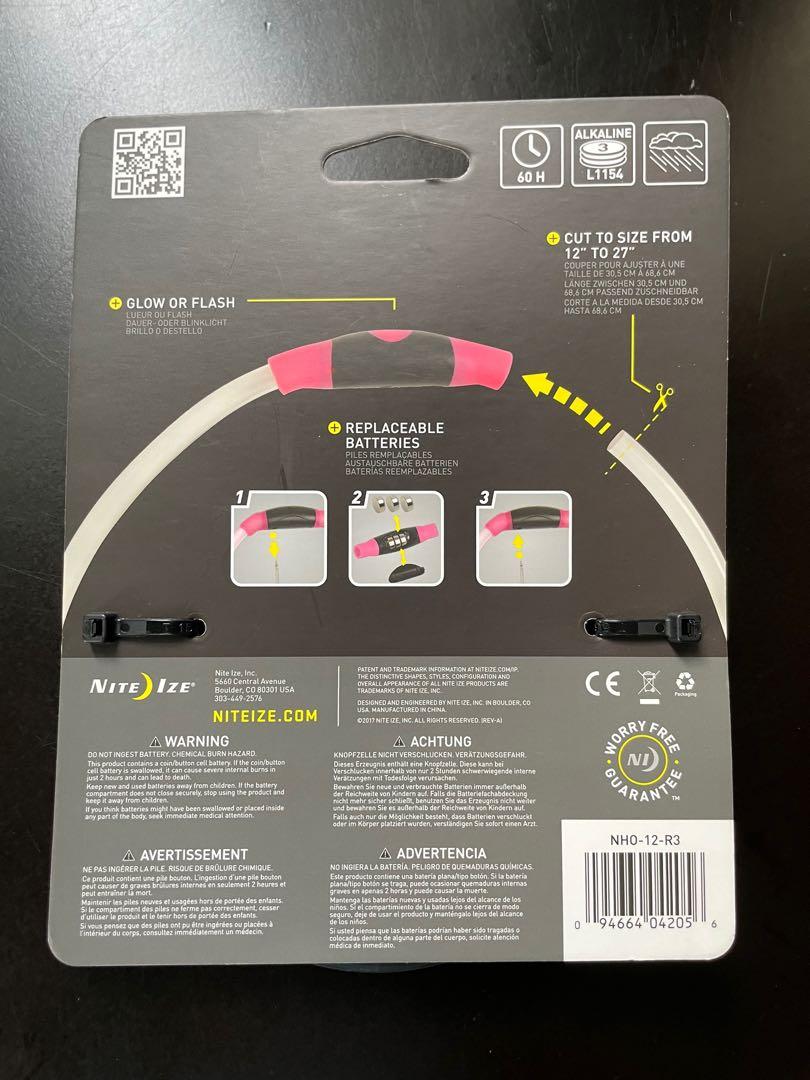 Nite Ize Howl LED Safety Necklace (Category: Homes & Other Pet Accessories) located in Mandaluyong City. Submitted by mextran (Listing ID 1182201356, Image 3). Description: Nite Ize Howl LED Safety Necklace Color: Pink Universal Size, cut to fit Payment: BPI, Metrobank, Maya, Gcash Shipping c/o buyer.