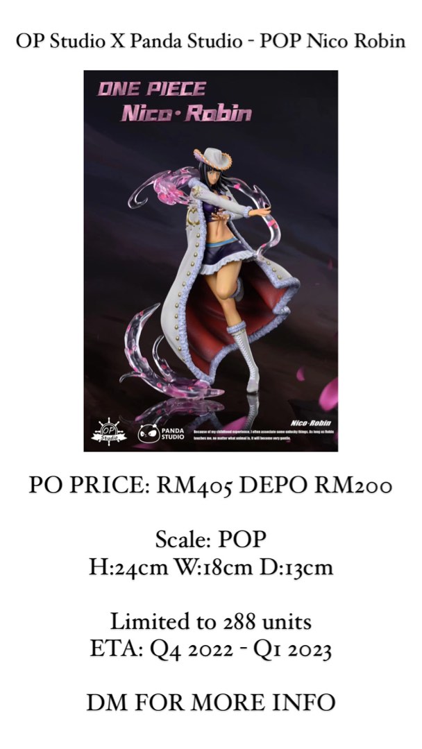 OP Studio X Panda Studio - POP Nico Robin, Hobbies & Toys, Toys & Games ...