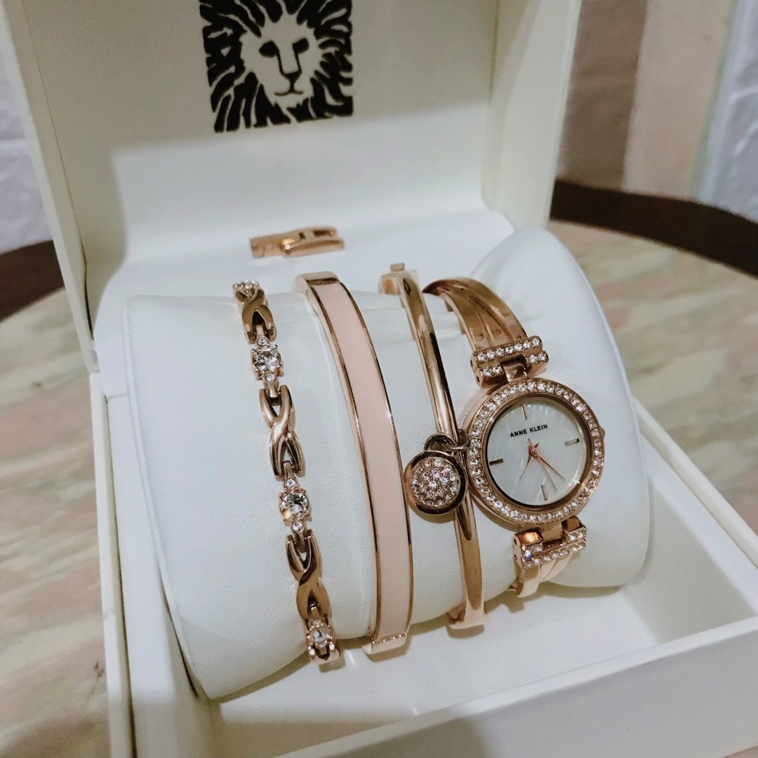 Anne klein watch with bangles best sale