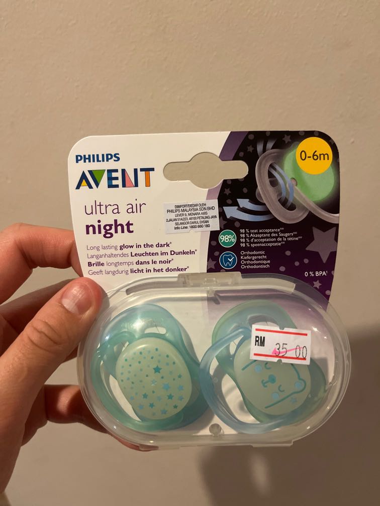Philips Avent Ultra Air Night, Babies & Kids, Nursing & Feeding, Soothers &  Pacifiers On Carousell
