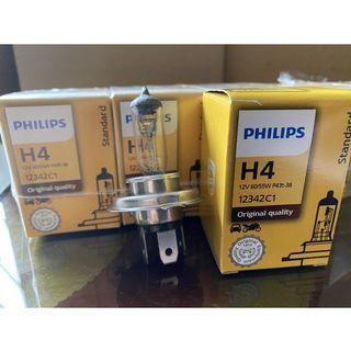 PHILIPS H4 12V 60/55W 12342C1 HEADLAMP BULBS