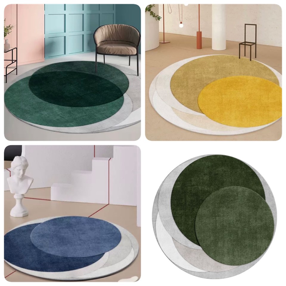 PO Large round carpet/rug, Furniture & Home Living, Home Decor, Carpets
