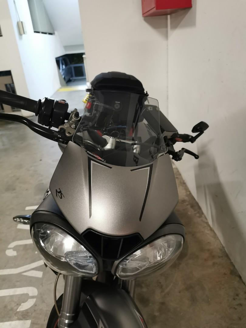 Powerbronze wind screen for Triumph Street triple rs 2017 2020