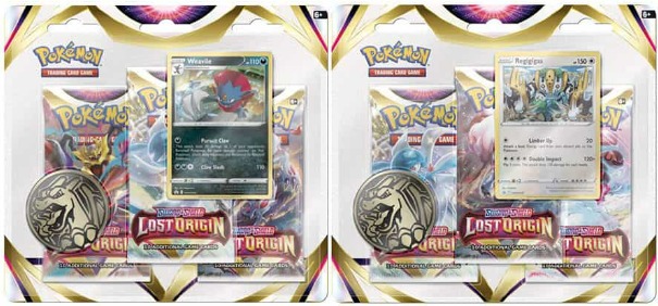 English Pokemon TCG SWSH11 Lost Origin 3 Pack Blisters ( Set of 2 ...