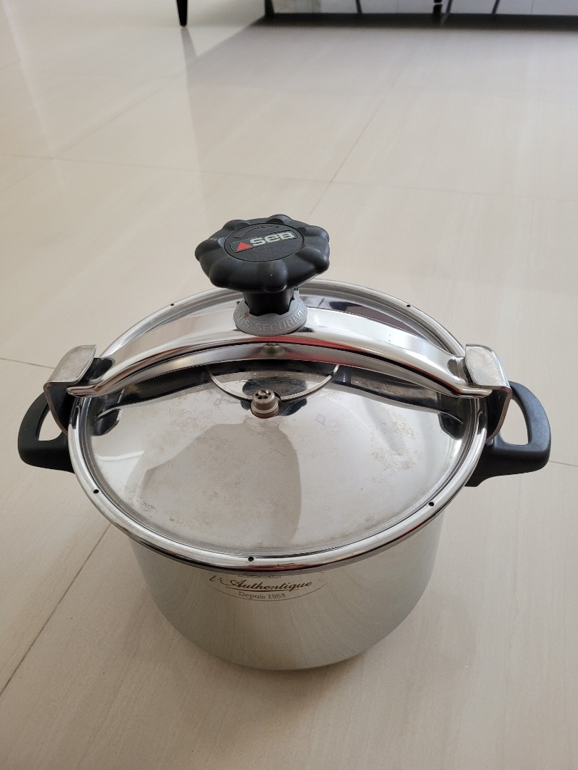 Authentic SEB Pressure Cooker. Solid, Heavy Stainless Steel. Made in
