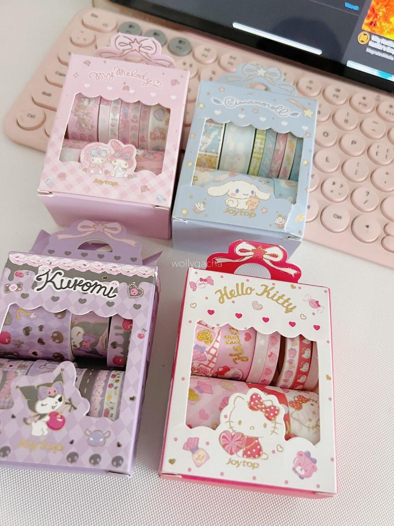 sanrio melody hello kitty kuromi cinnamoroll washi tape sticker set ...