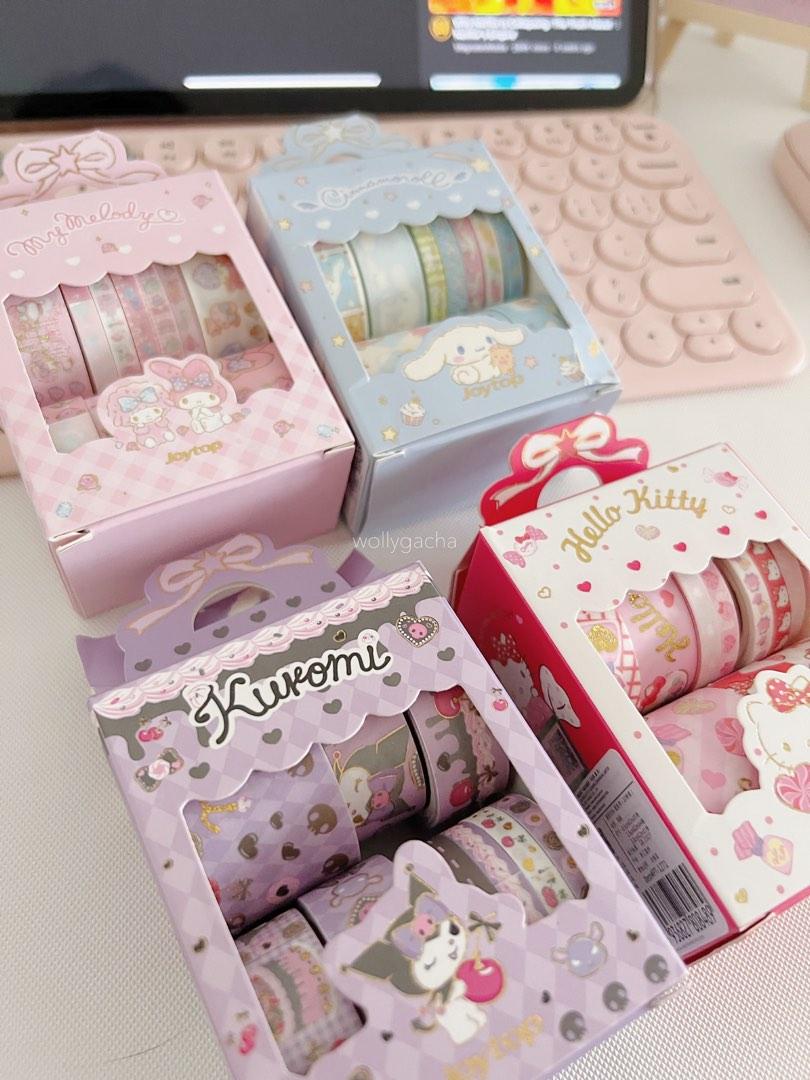 sanrio melody hello kitty kuromi cinnamoroll washi tape sticker set ...