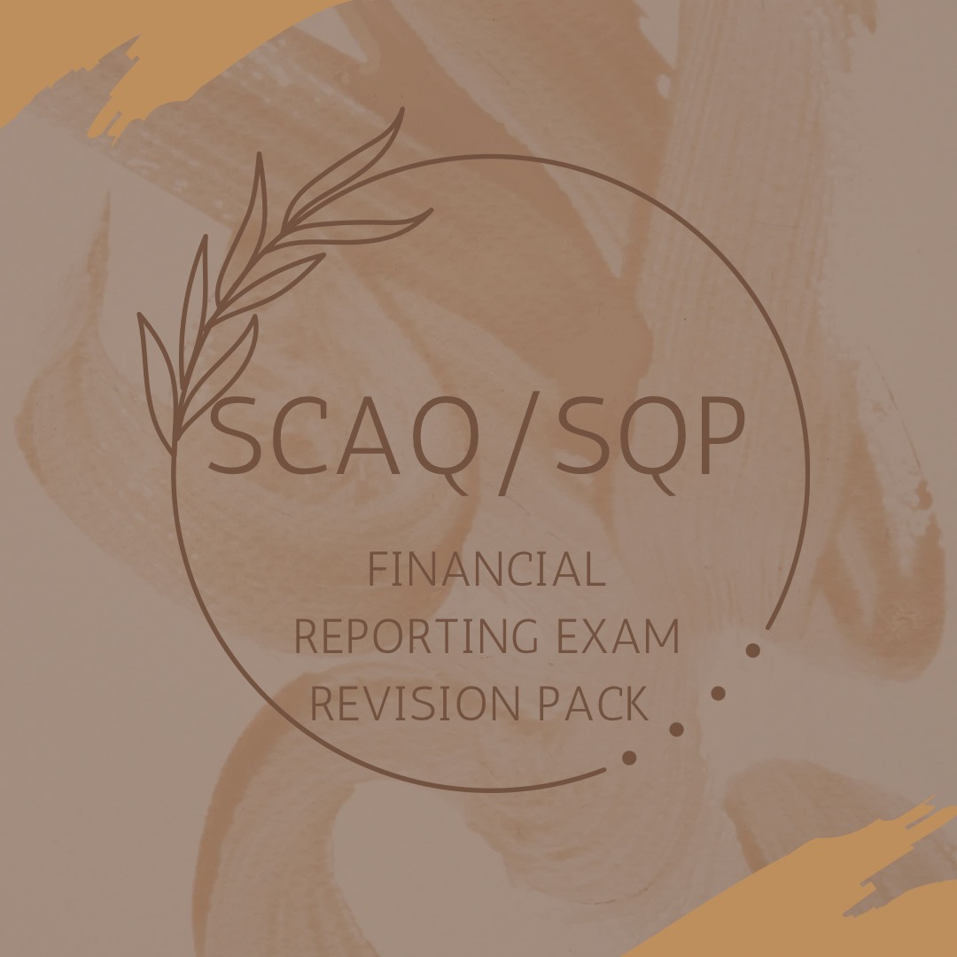 SCAQ SQP financial reporting exam revision notes pack for sale, Hobbies ...