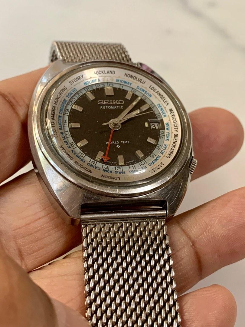 Seiko World Time 6117-6400 GMT, Men's Fashion, Watches & Accessories,  Watches on Carousell