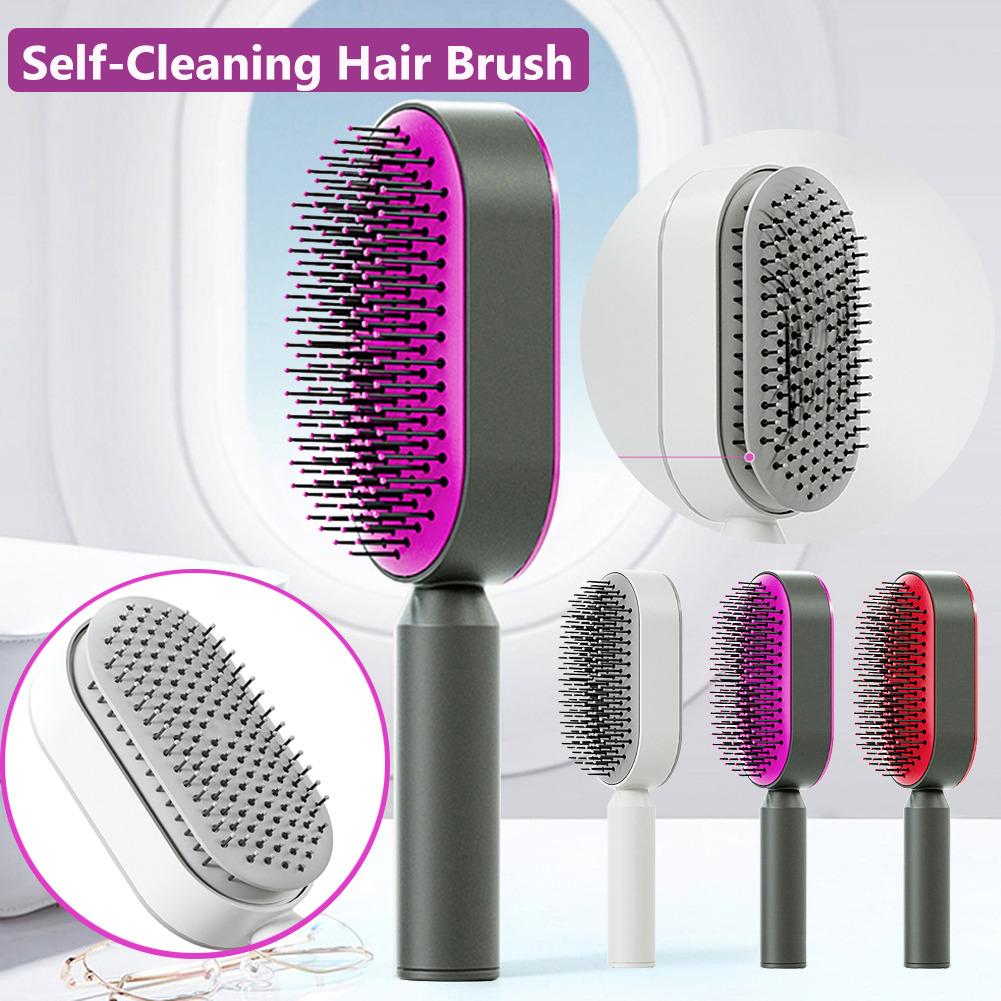 G.M 54 Self Cleaning Anti Static Hair Brush