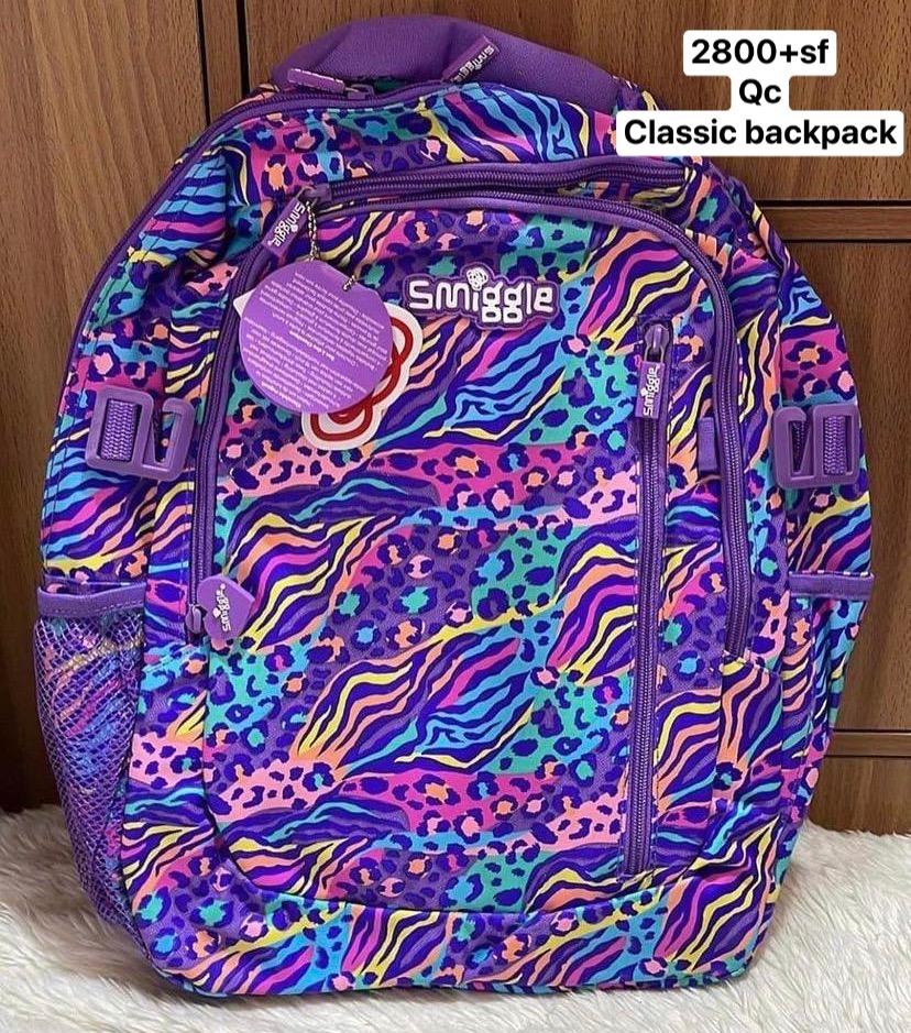 Smiggle backpacks classic junior set (Category: Babies & Kids Fashion) located in Quezon City. Submitted by ohitsnhalen (Listing ID 1182153892, Image 3). Description: With price per pic Fixed No cod.