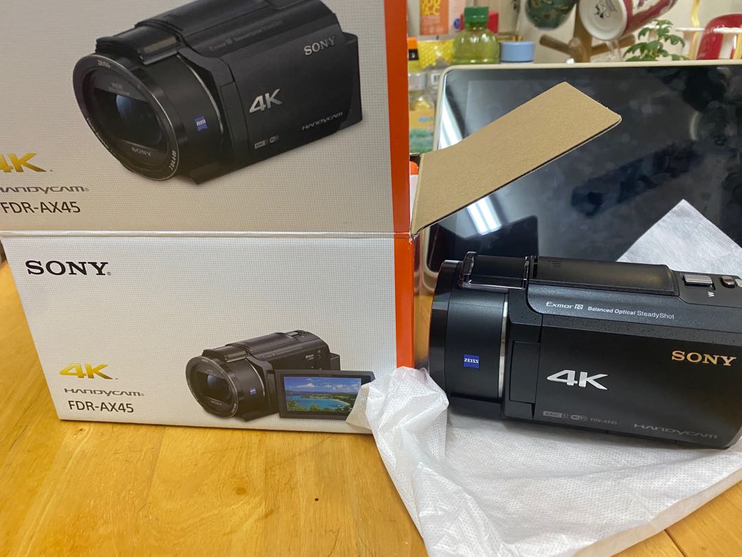 全新SONY Handycam 4K攝錄機FDR-AX45, 攝影器材, 攝錄機- Carousell