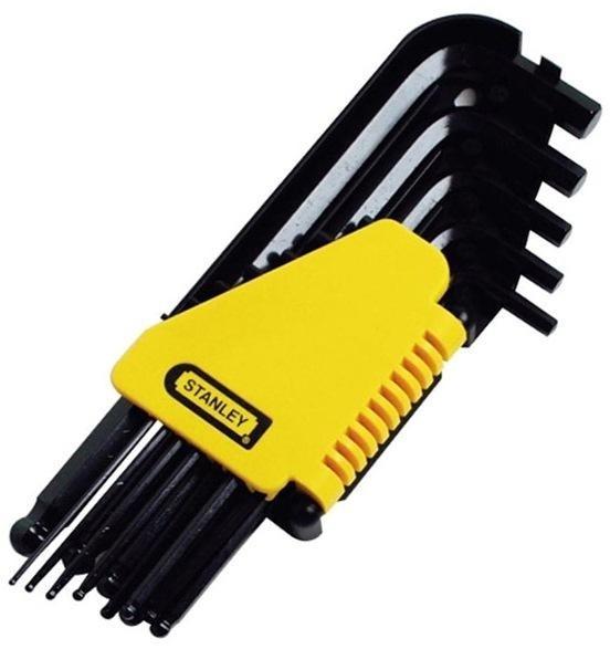 Stanley 12 pc. Ball Point Long Arm Hex Allen Key Set 1/16 to 3/8 (69 ...