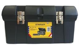 Stanley Tool Box with Metal Latch 19" Made in U.S.A (Category: Home Improvement Tools & Accessories) located in Manila. Submitted by yaleph (Listing ID 1182196265, Image 2). Description: ● Authentic Stanley Tool Box ● Made In U.S.A. ● Model: STST19005 ● Dimensions in Inches: 19-3/8" x 9-5/8 "x 9-7/8" ● Dimensions in mm: 490mm x 245mm x 250 mm ● Used for transporting and storing multiple tools. ● Also includes a removable tote tray ● Made of hard 