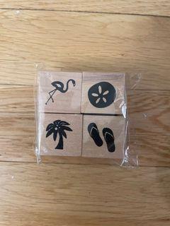 Summer Themed Wooden Stamps