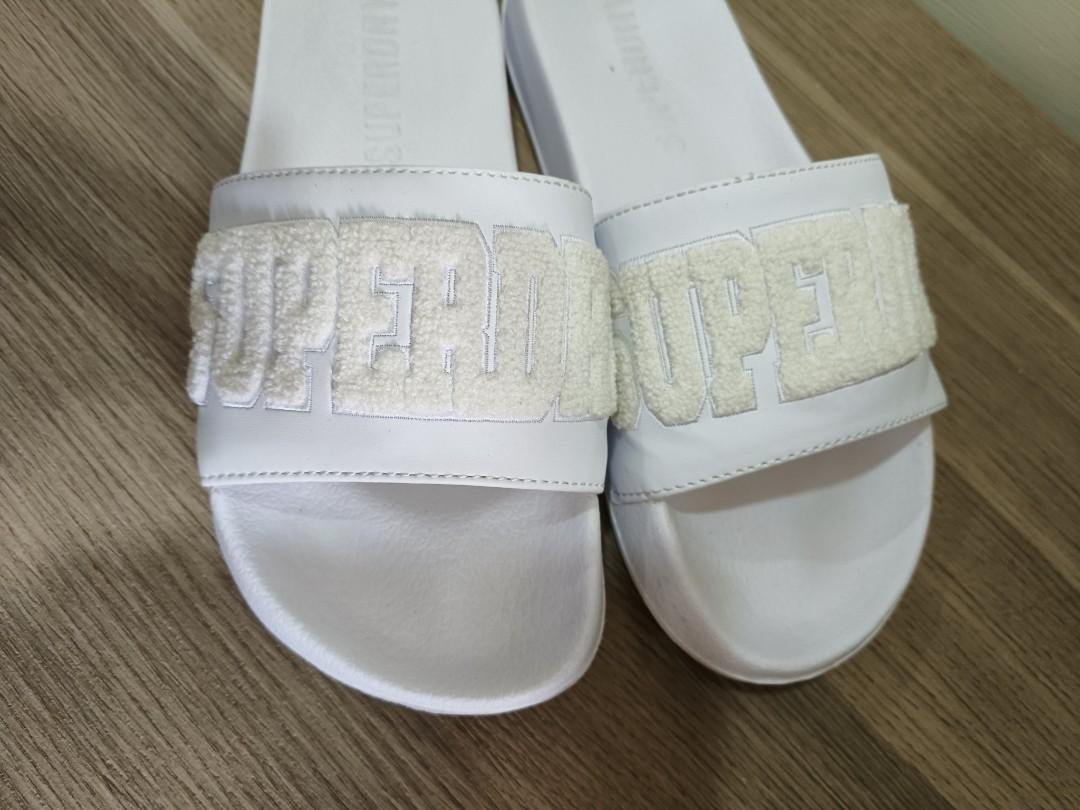 White superdry sliders shop