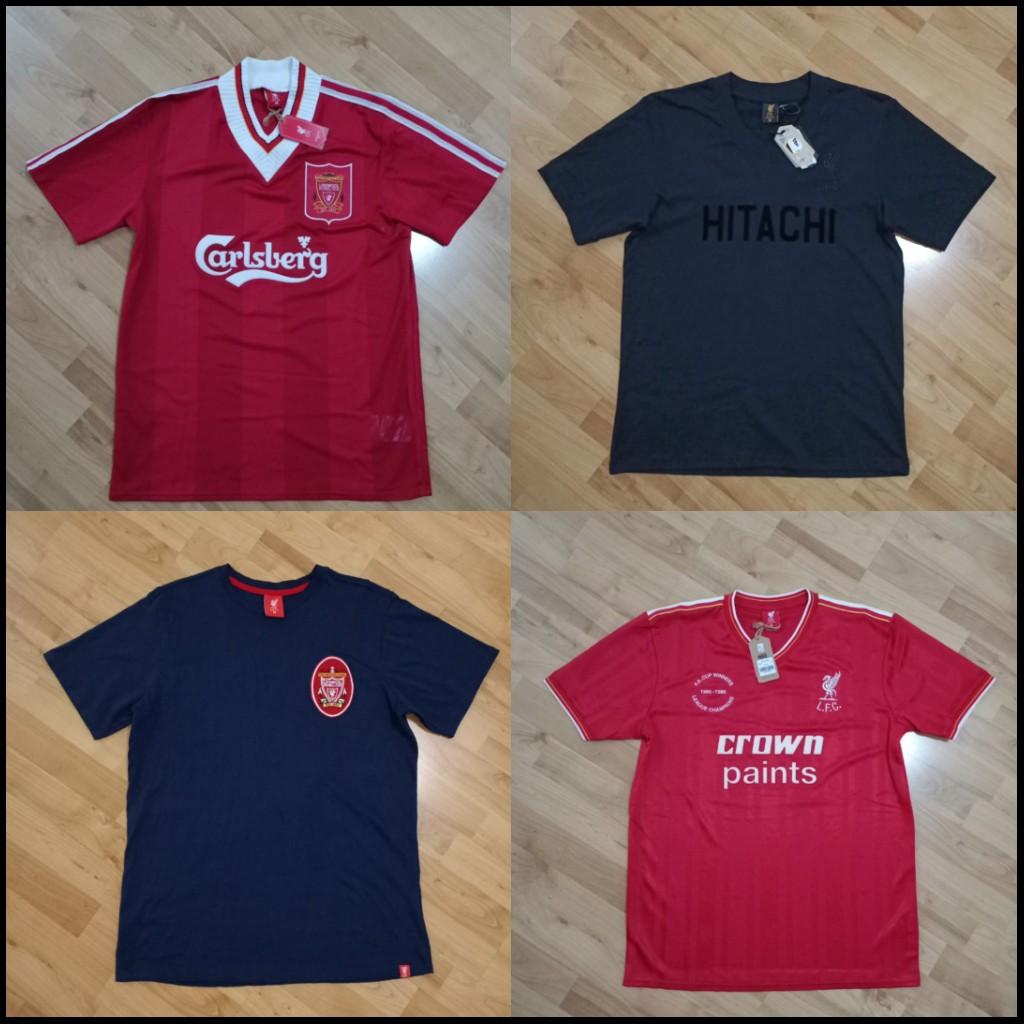 SzM Liverpool FC Retro Jersey Blackout Tee Shirt T Shirt LFC