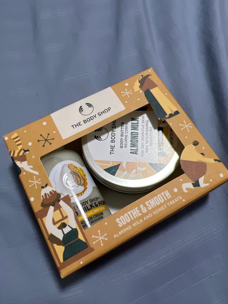 The Body Shop Almond Milk & Honey Shower Cream & Almond Milk Butter
