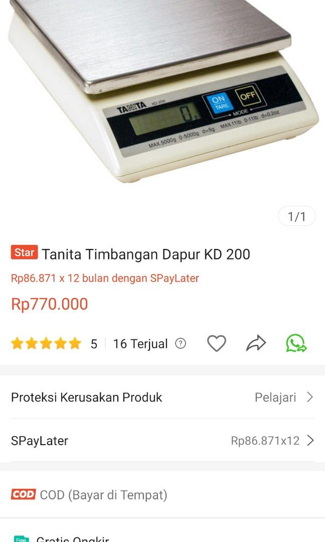 Timbangan digital Tanita KD200
