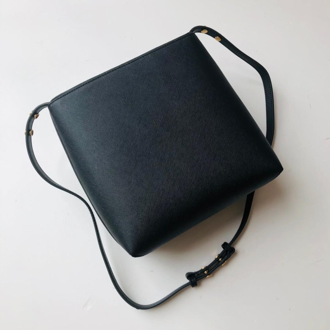 AzuraMart - Tory Burch Emerson Bucket Bag - Black - Mini / 86077