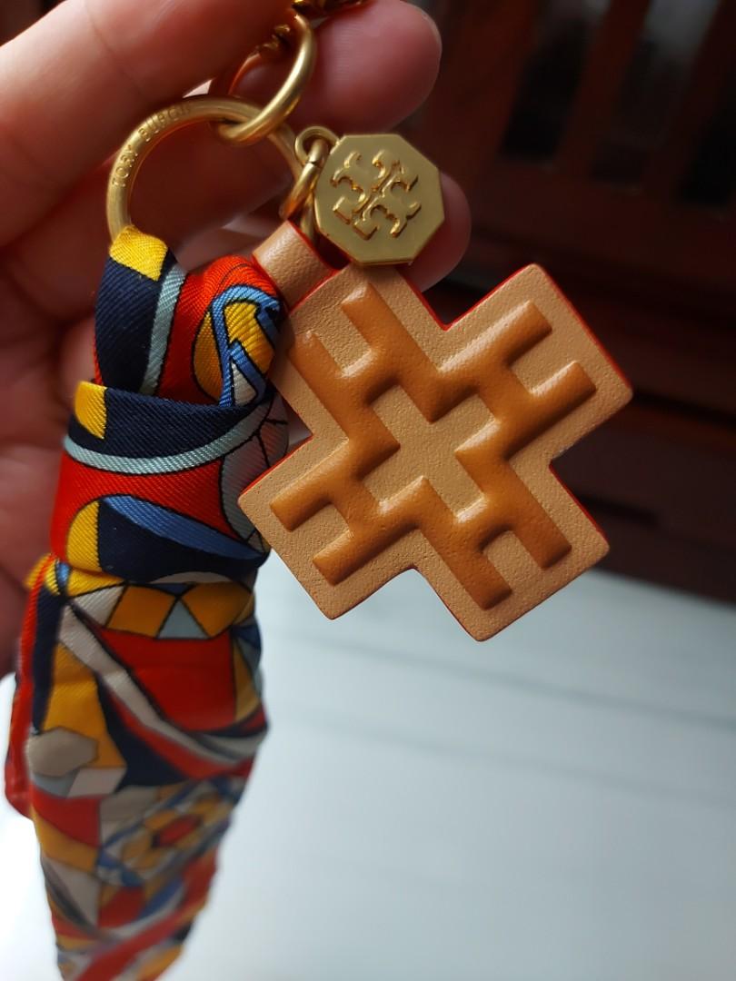 Tory burch scarf keychain top