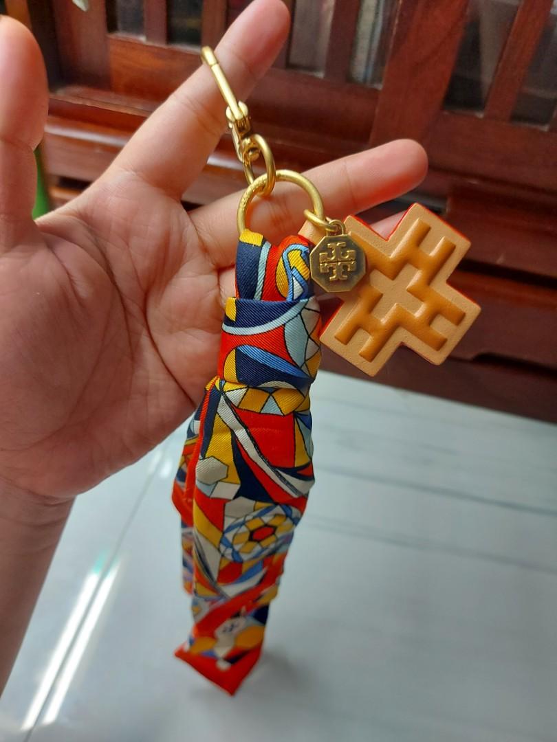 Tory Burch scarf key ring Women s Fashion Watches Accessories Other Accessories on Carousell
