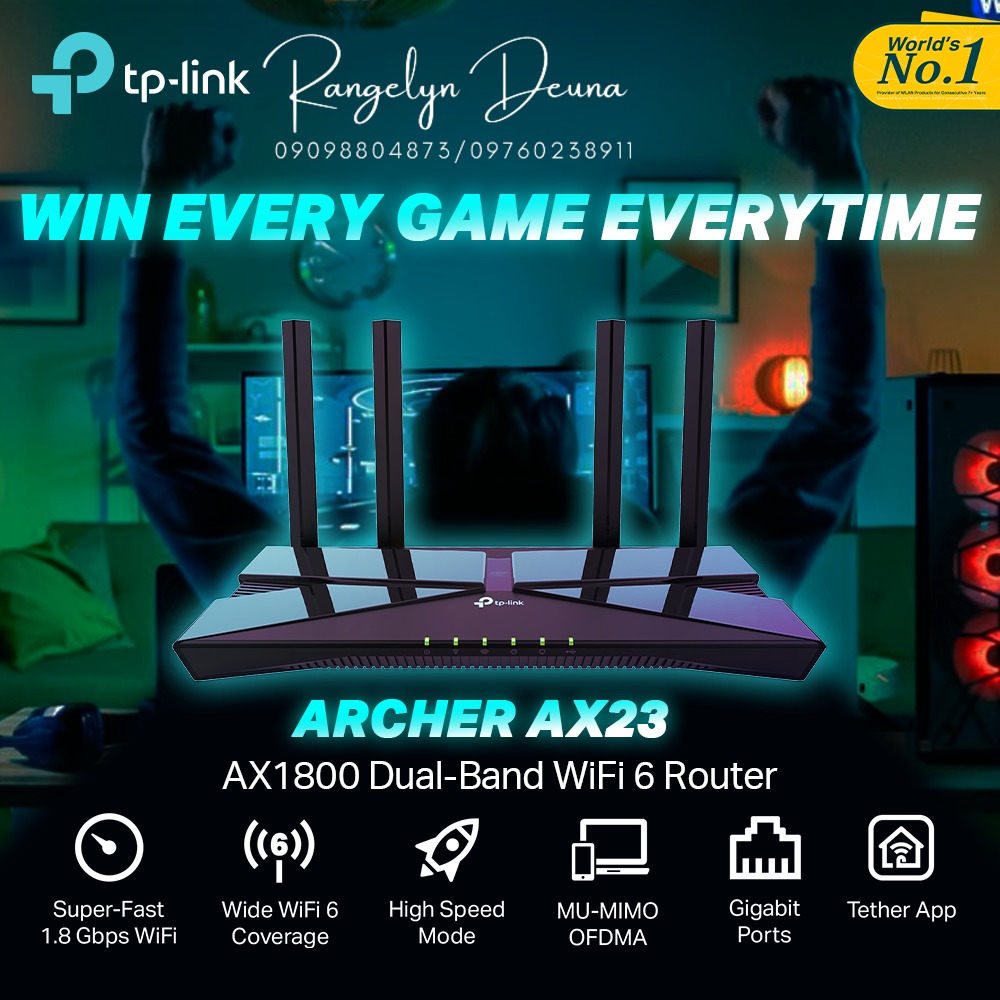 TP-LINK Archer AX23 AX1800 Dual-band Wifi 6 Router, Computers & Tech ...