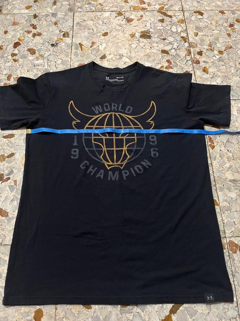 Under Armour Project Rock shirt (Category: Activewear) located in Dasmarinas. Submitted by trispang (Listing ID 1182301553, Image 2). Description: Under Armour Project Rock shirt Size: Small Dimensions are in the photos ₱900 Meetup can be arranged within Silang, Cavite area. .