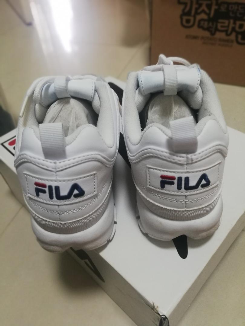 Original fila disruptor shoes vs fake deals