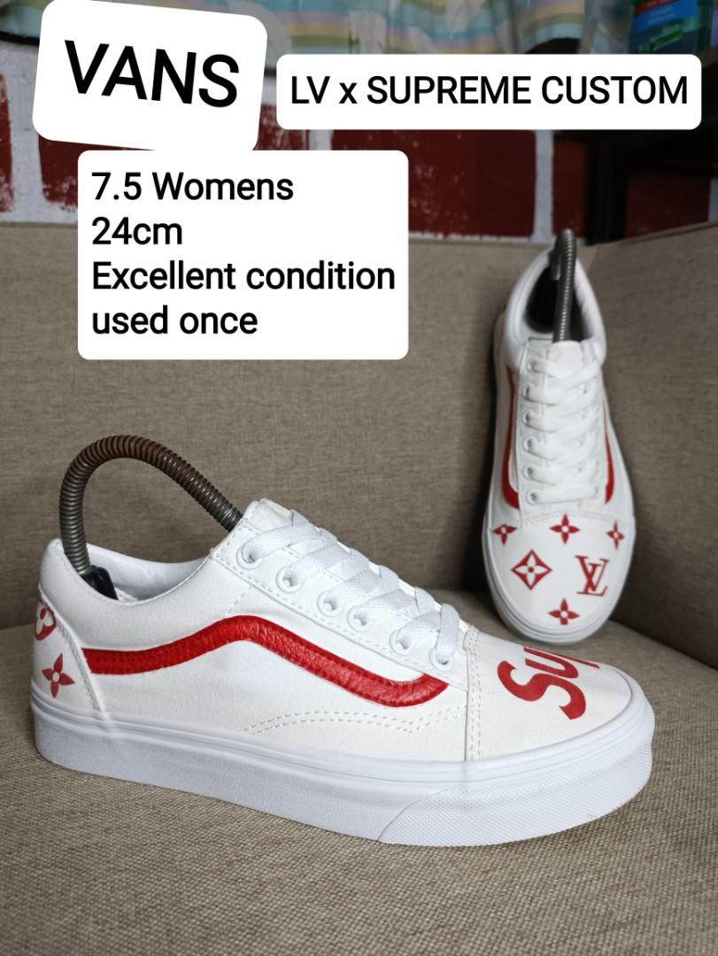 Vans, Shoes, Custom Louis Vuitton Vans Womens Size 6
