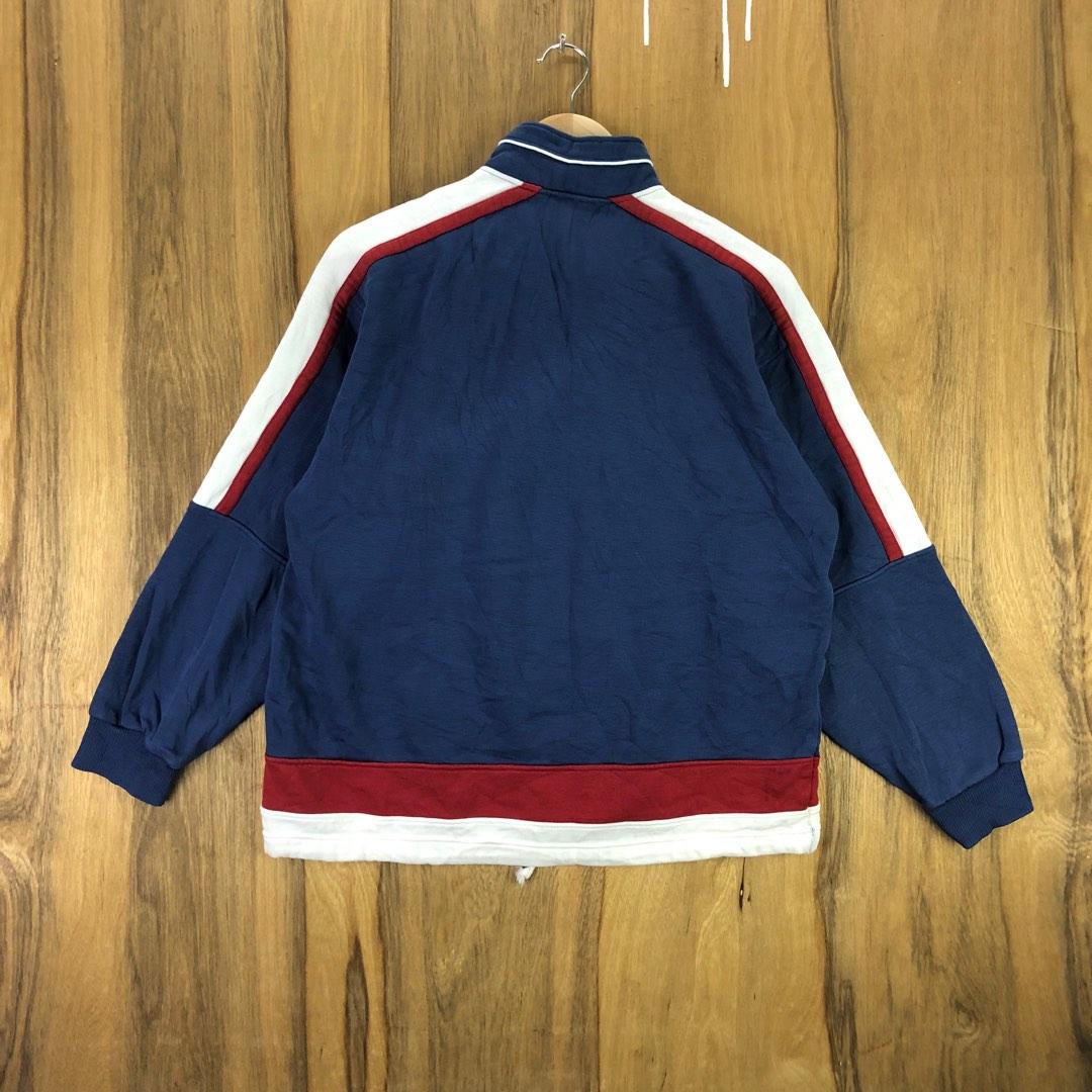 Veste Vintage Le Coq Sportif Pour Homme, Taille XL, Rouge, Style Soccer Années 90