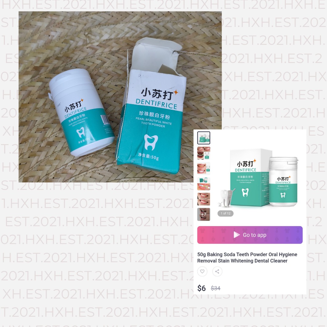 white tooth powder (dentifrice), Health & Nutrition, Medical Supplies