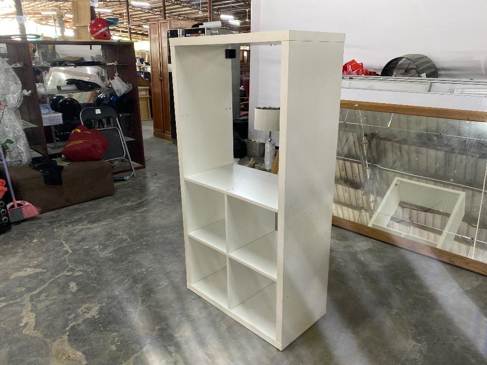 Wooden 5-Layer Shelving Unit White Colour / Unit Rak 5 Lapisan Kayu ...