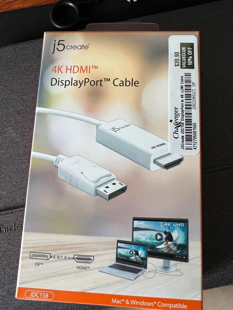 WTS DISPLAYPORT CABLE TO HDMI, Computers & Tech, Parts & Accessories