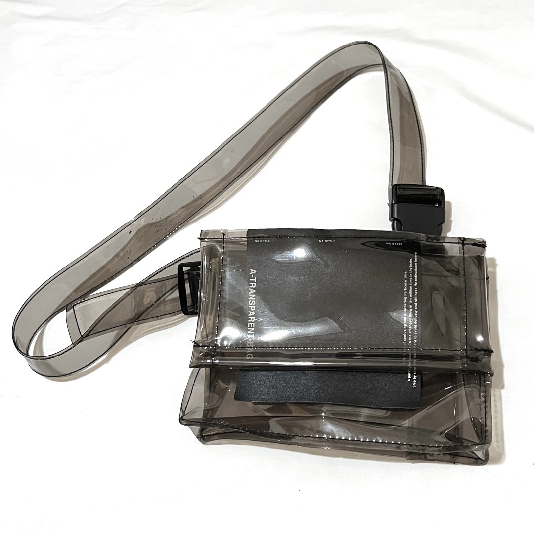 Y2k transparent plastic shoulder bag, Women's Fashion, Bags & Wallets