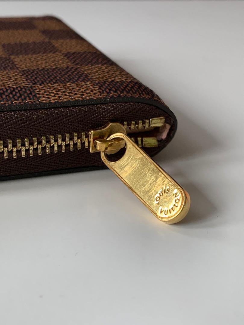 Louis Vuitton Zippy Coin Purse Padlock Rose Ballerine Damier Azur