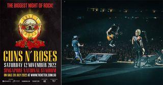 [1 Night Only!] x2 Cat 4 Tickets for Guns N’ Roses Concert on 12 Nov 22🌹