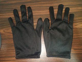 1pair Black gloves cotton