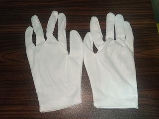 1pair White Gloves cotton