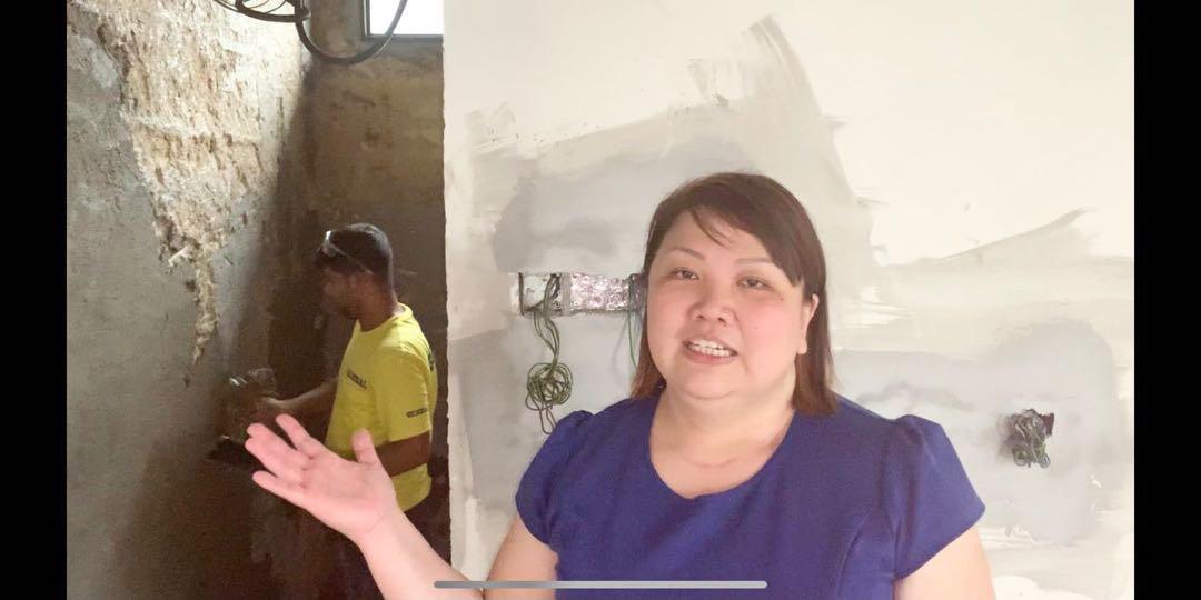 ❤️1300 FOLLOWERS 💙WOMAN👩‍🦰DIRECT Contractor  with own workers to do all renovation. Hack tiling paint electrical plaster cement plumbing false ceiling partition 62863114464515112