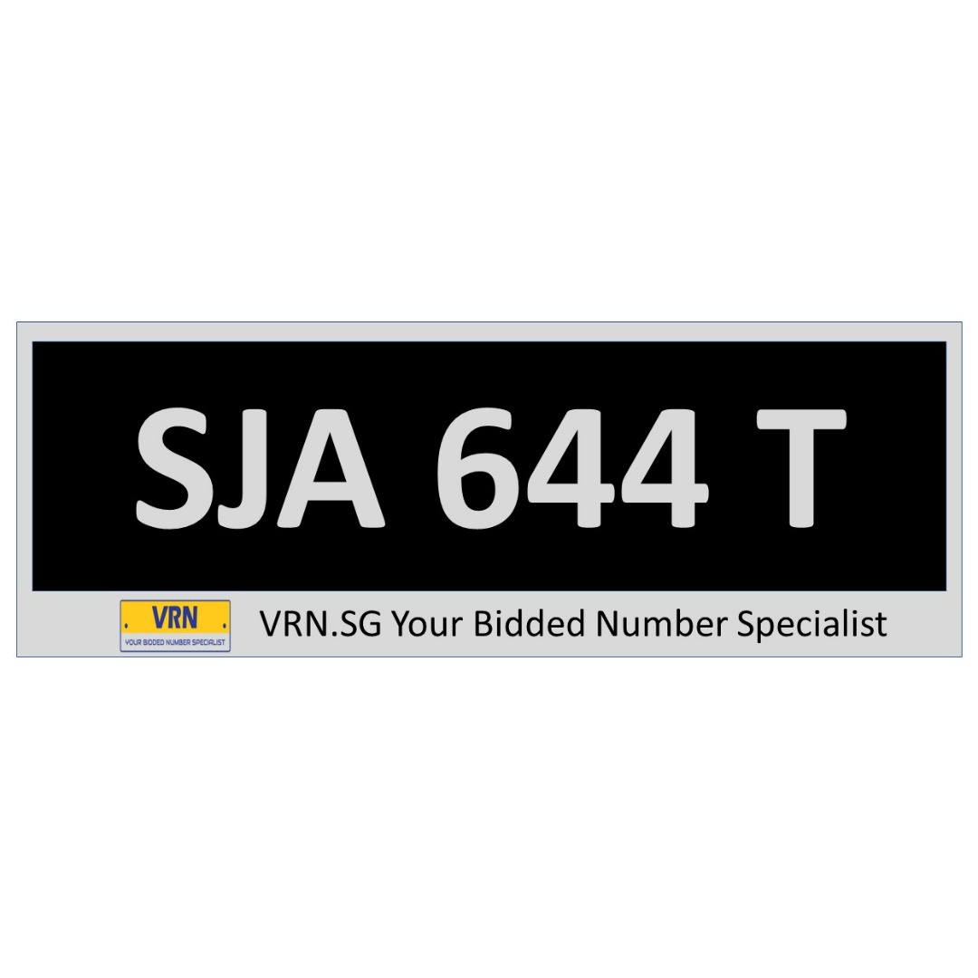 3 Digit Car Number Plate For Sale SJA 644 T SJA644T Car Accessories 