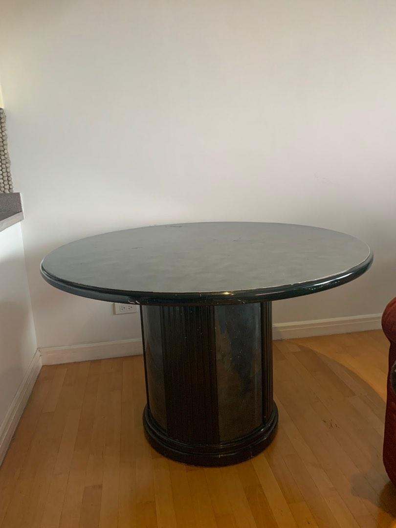 6 seater dining table (Category: Tables & Sets) located in Makati City. Submitted by jeninegalvez (Listing ID 1183997707, Image 2). Description: beautiful dining table pick up one rockwell west makati bought for 12k. price so low just to get rid of it asap .