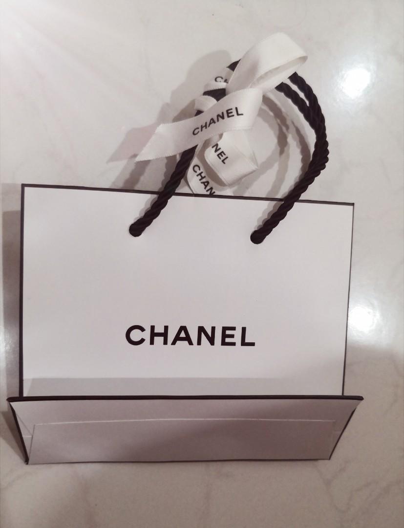 Authentic Chanel Gift Packaging Set Paper Shopping Bag Camellia Flower  Ribbon  eBay