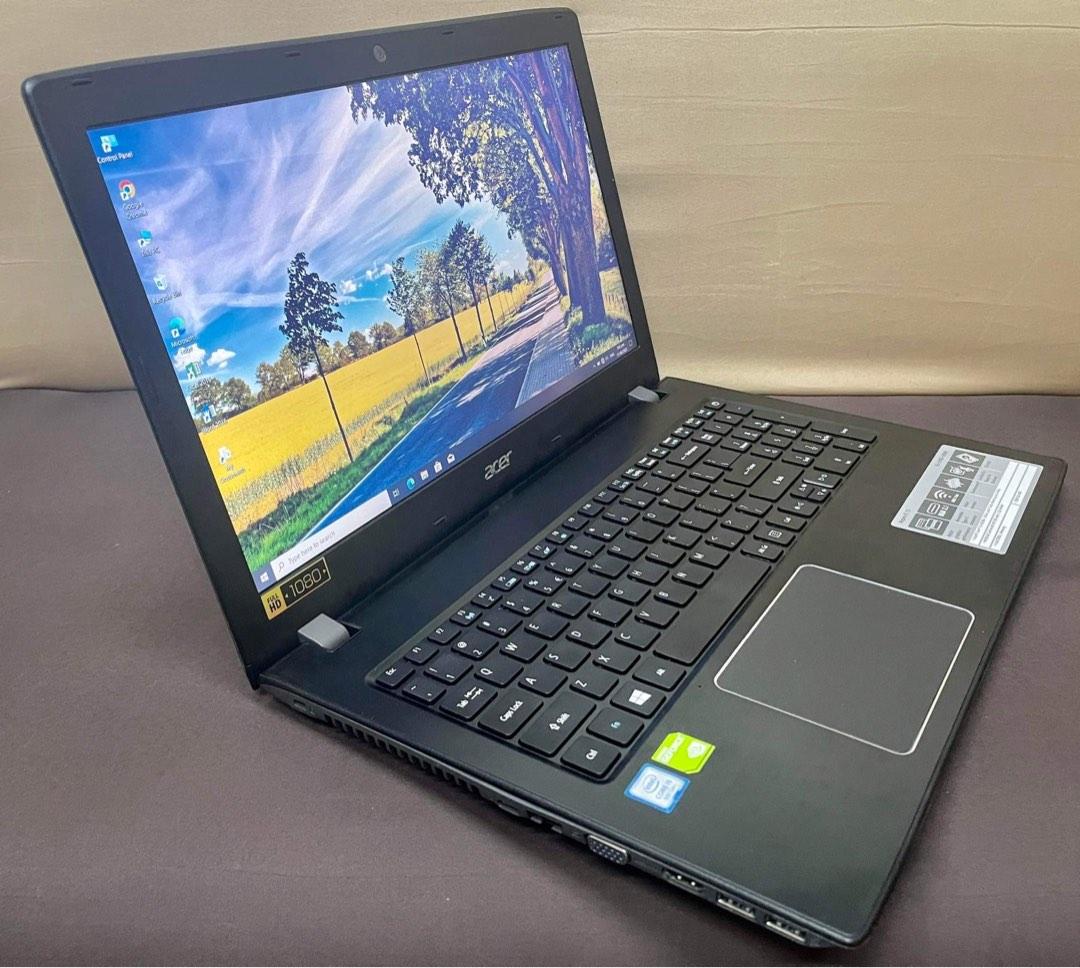 ACER LAPTOP (Category: Laptops & Notebooks) located in San Pedro. Submitted by katli_01 (Listing ID 1183949828, Image 1). Description: Acer Aspire E5-576G, 1080 display with videocard i5 8th generation 8gb memory 128gb SSD 500gb HDD UHD Graphics 620 4gb Nvidia Geforce MX150 2gb videocard Wifi ready Brand new battery Bluetooth ready Good camera Freebies : Brandnew mouse, laptop sleeve.
