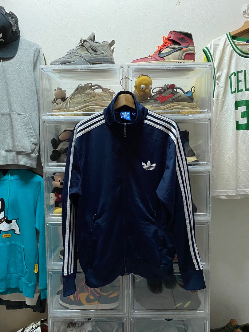 Adidas Firebird Navy Blue Tracktop Men s Fashion Coats Jackets