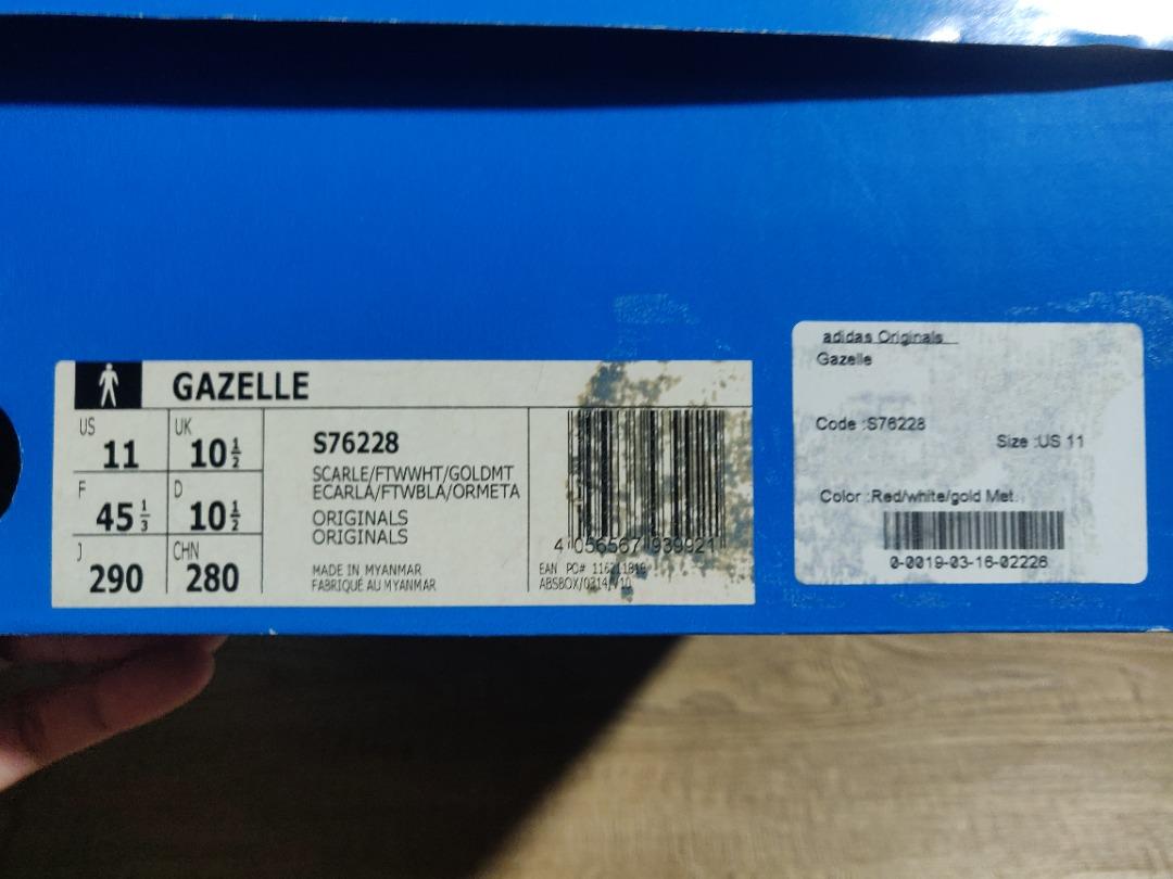 Gazelle hot sale adidas 44