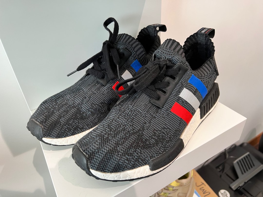 Adidas nmd r1 tri color stripes black new arrivals