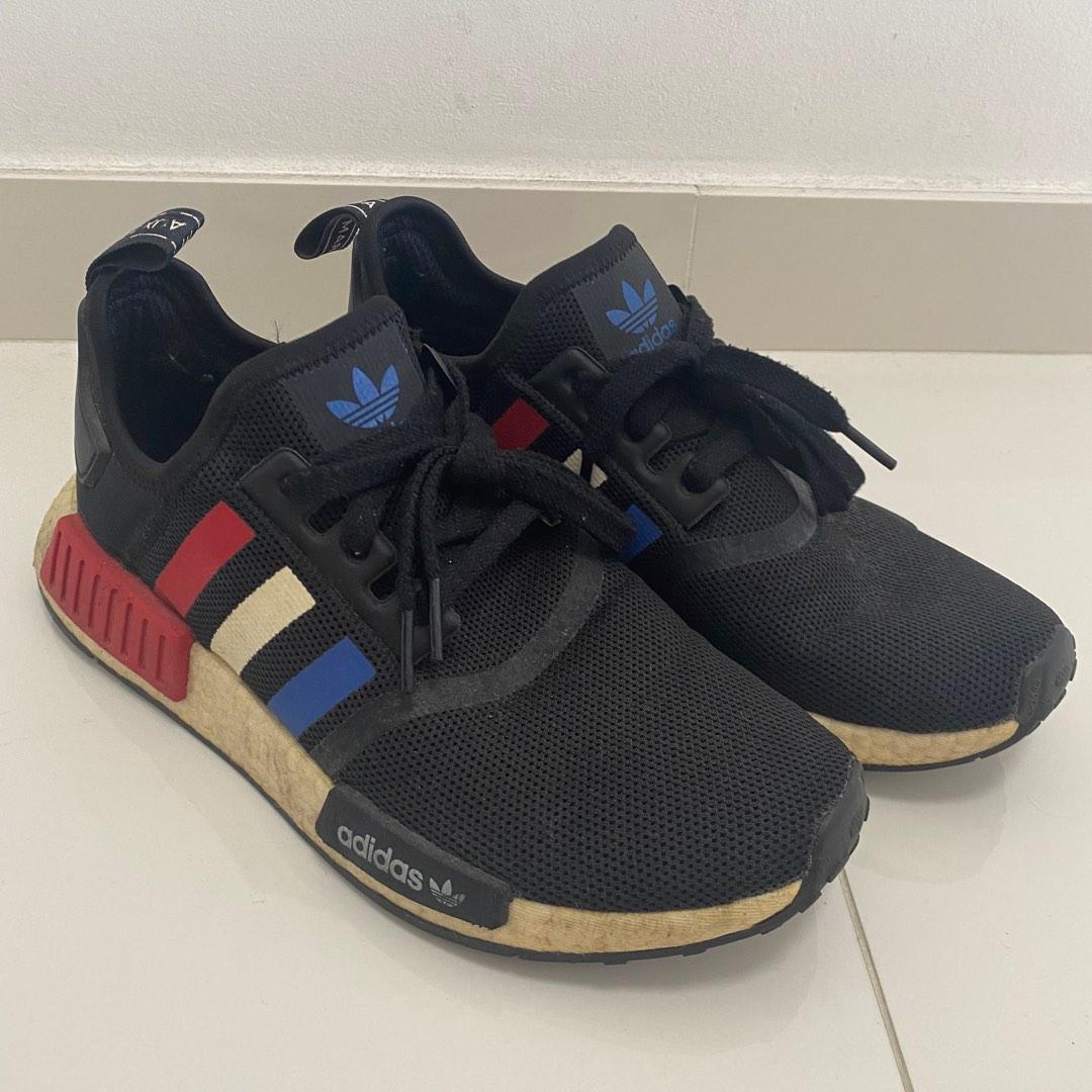Red white and sales blue adidas nmd